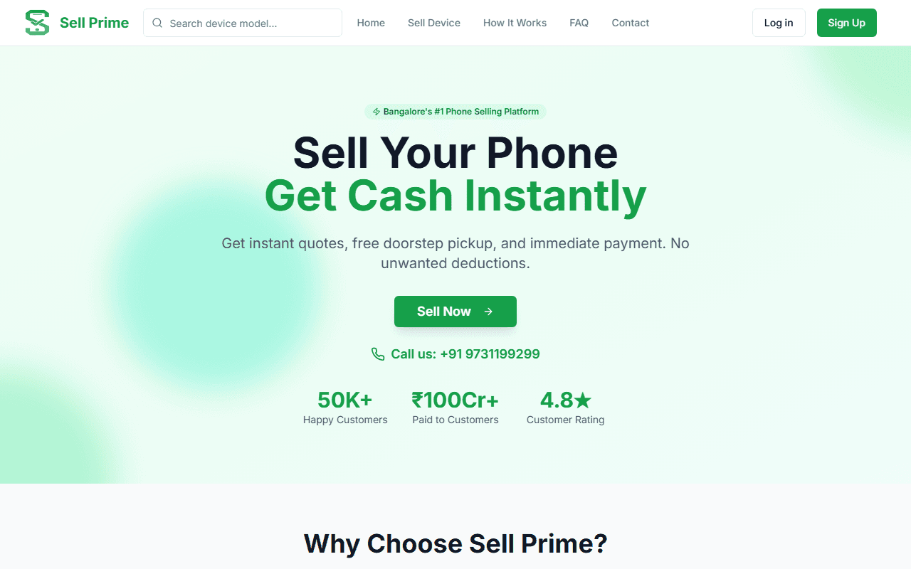 SellPrime: E-Commerce Platform screenshot